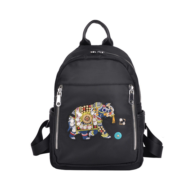 時(shí)尚復(fù)古刺繡雙肩包定制 學(xué)生繡花女款雙肩包定做