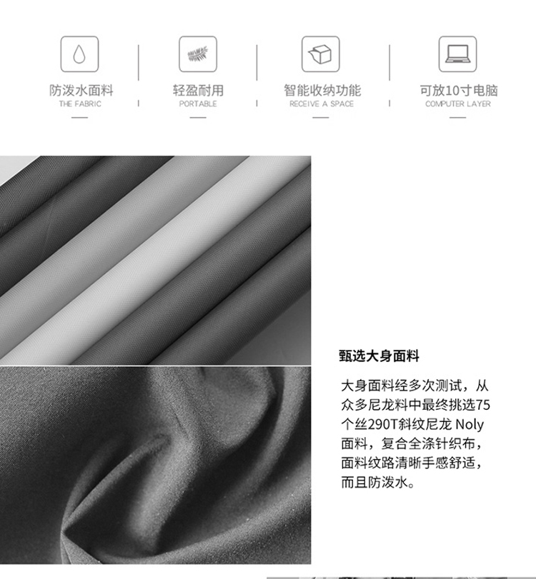 尼龍面料雙肩包定制,雙肩背包定制廠家,女士雙肩包生產(chǎn)廠家