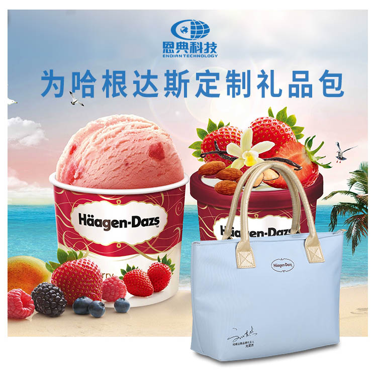 哈根達(dá)斯手提包定制|禮品包生產(chǎn)廠|定做女士手提包